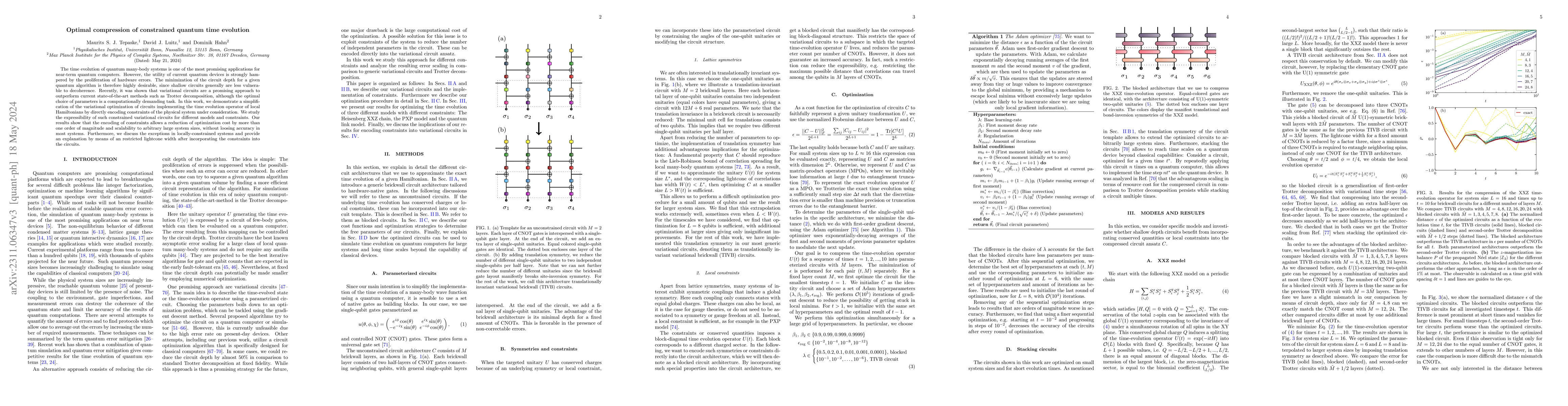 Thumbnail for Optimal compression of constrained quantum time evolution