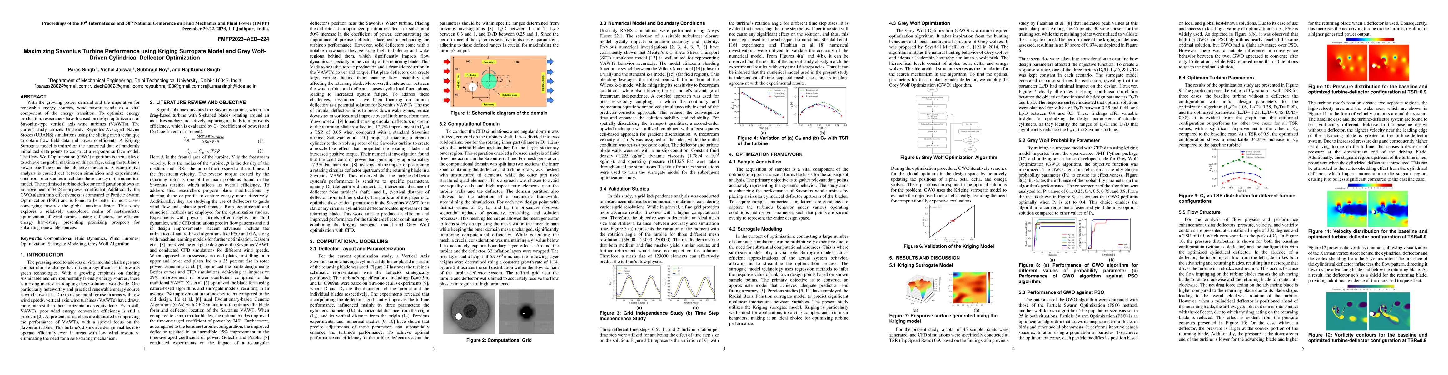 Thumbnail for Maximizing Savonius Turbine Performance using Kriging Surrogate Model
  and Grey Wolf-Driven Cylindrical Deflector Optimization