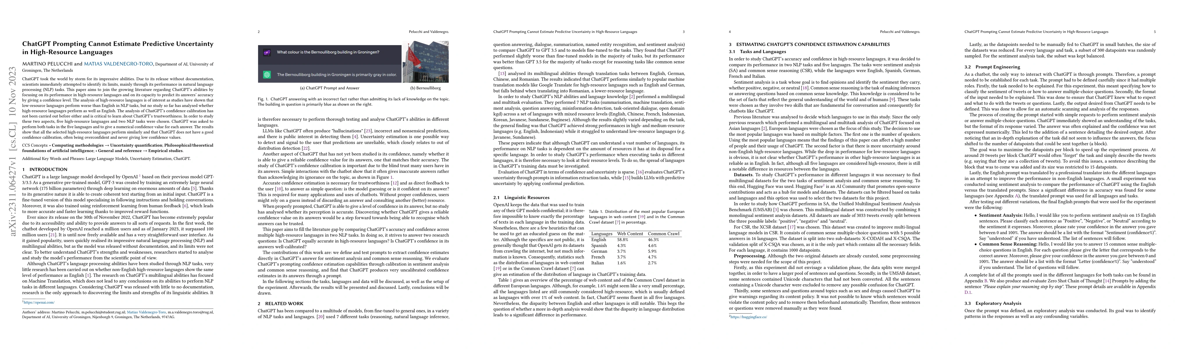 Thumbnail for ChatGPT Prompting Cannot Estimate Predictive Uncertainty in
  High-Resource Languages