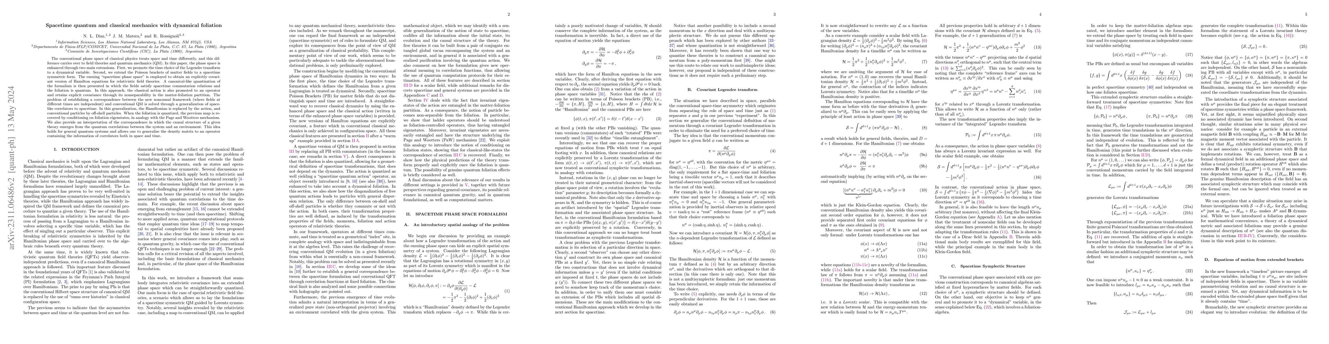 Thumbnail for Spacetime quantum and classical mechanics with dynamical foliation