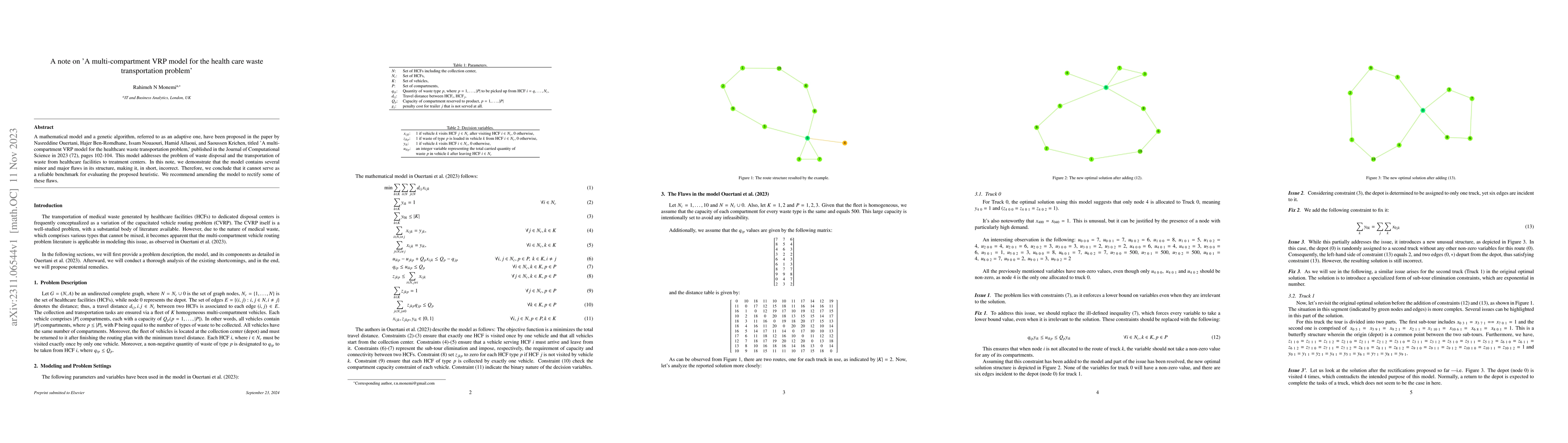 Thumbnail for A note on "A multi-compartment VRP model for the health care waste
  transportation problem"