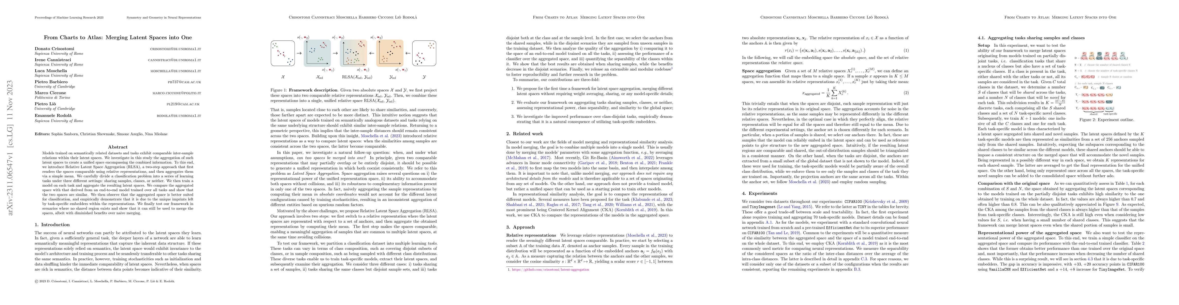 Thumbnail for From Charts to Atlas: Merging Latent Spaces into One