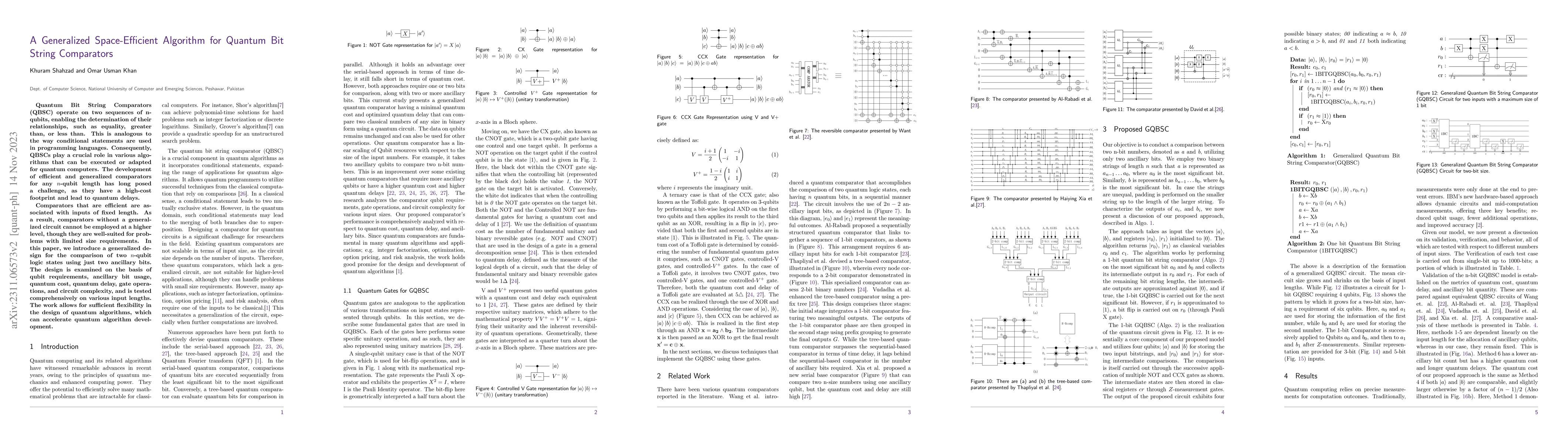 Thumbnail for A Generalized Space-Efficient Algorithm for Quantum Bit String
  Comparators