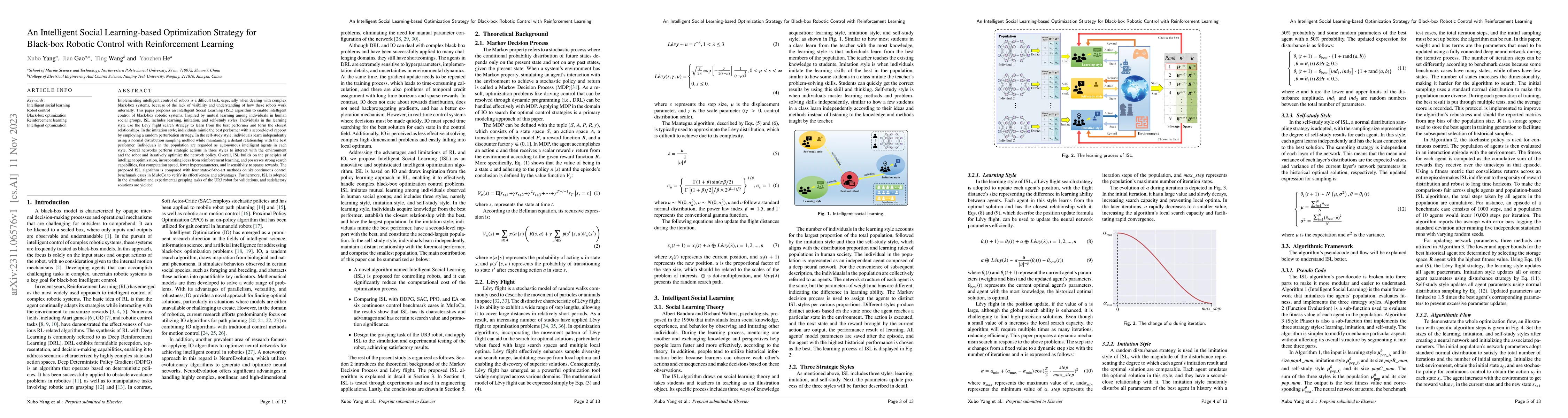 Thumbnail for An Intelligent Social Learning-based Optimization Strategy for Black-box
  Robotic Control with Reinforcement Learning