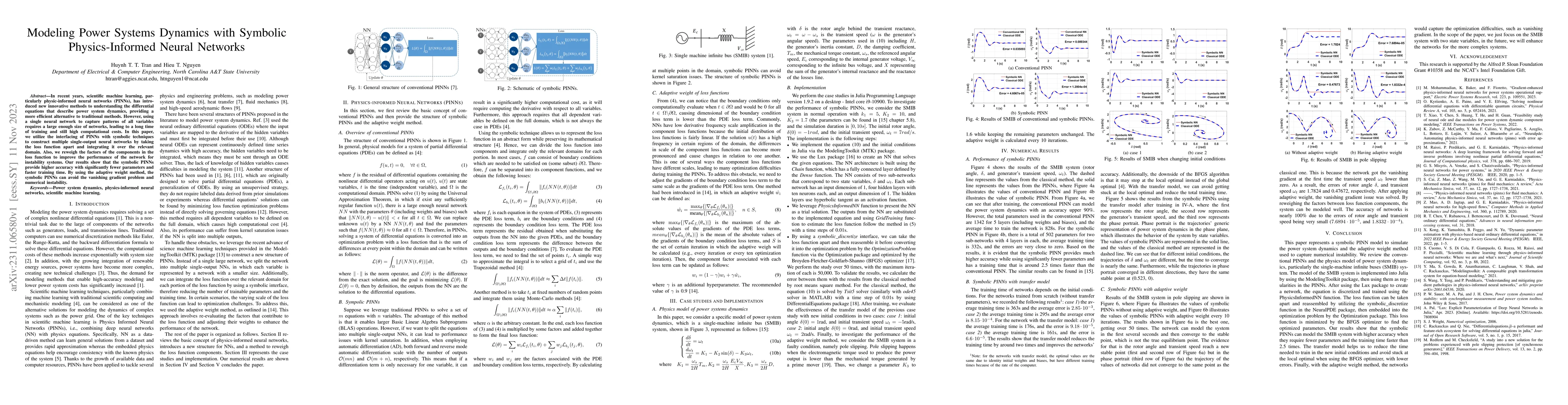 Thumbnail for Modeling Power Systems Dynamics with Symbolic Physics-Informed Neural
  Networks