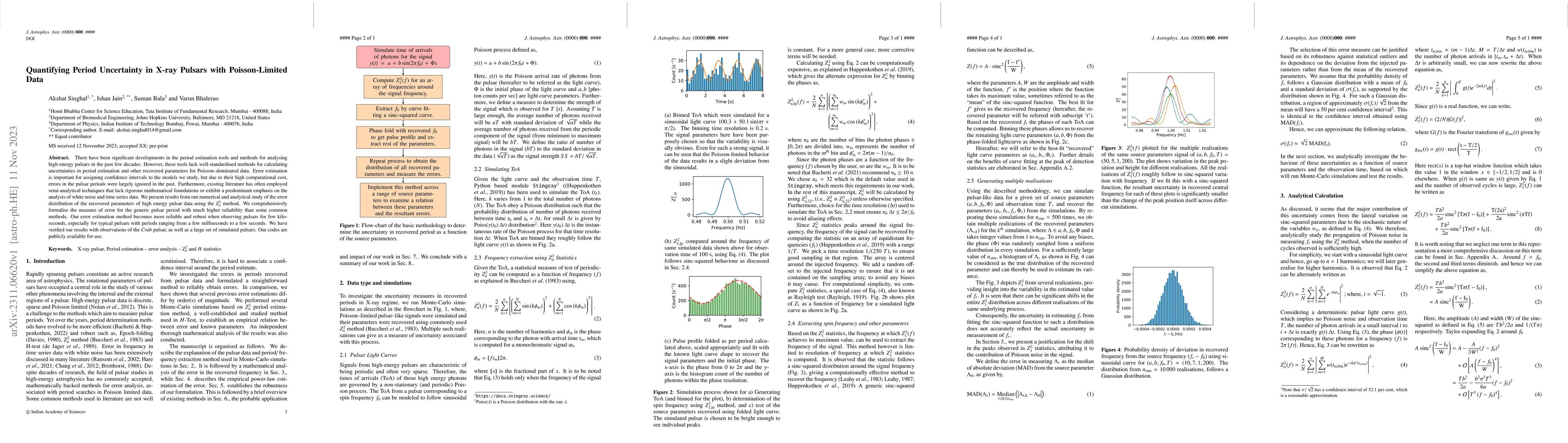 Thumbnail for Quantifying Period Uncertainty in X-ray Pulsars with Poisson-Limited
  Data