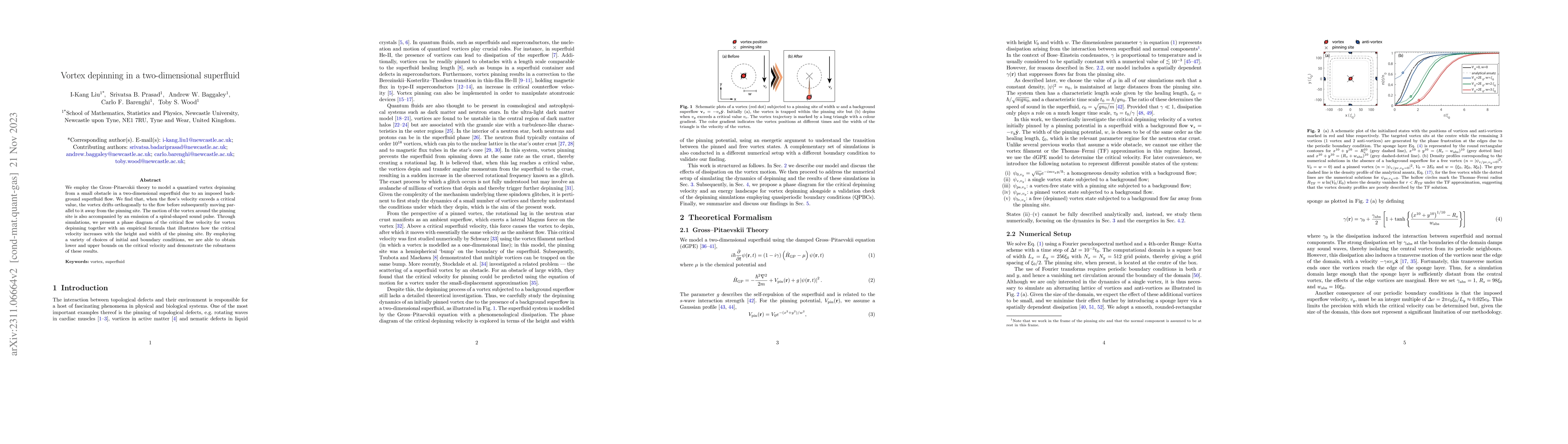 Thumbnail for Vortex depinning in a two-dimensional superfluid