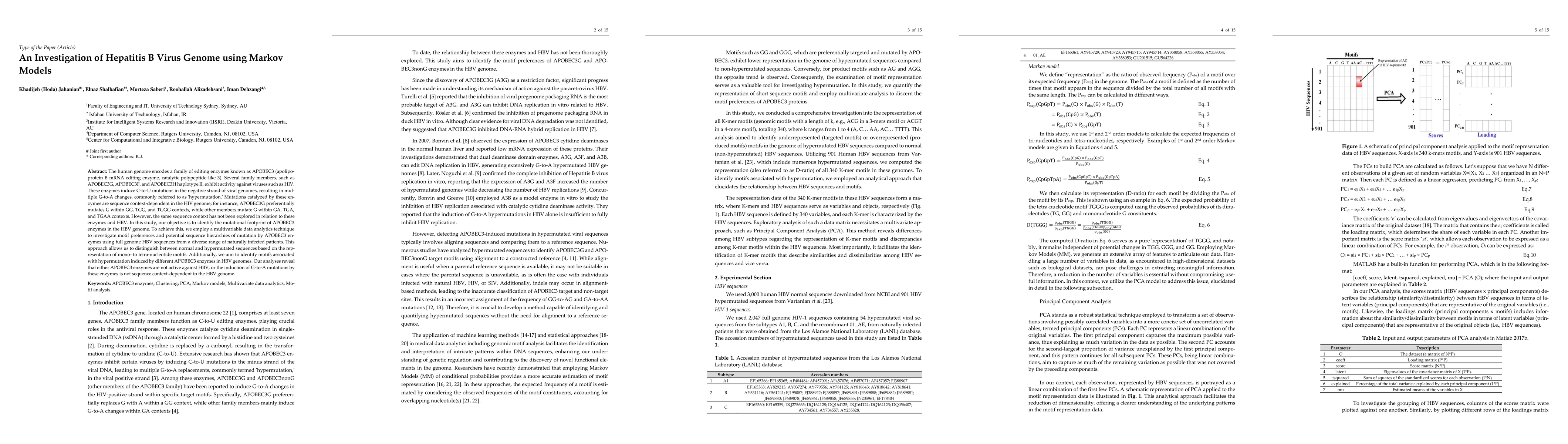 Thumbnail for An Investigation of Hepatitis B Virus Genome using Markov Models