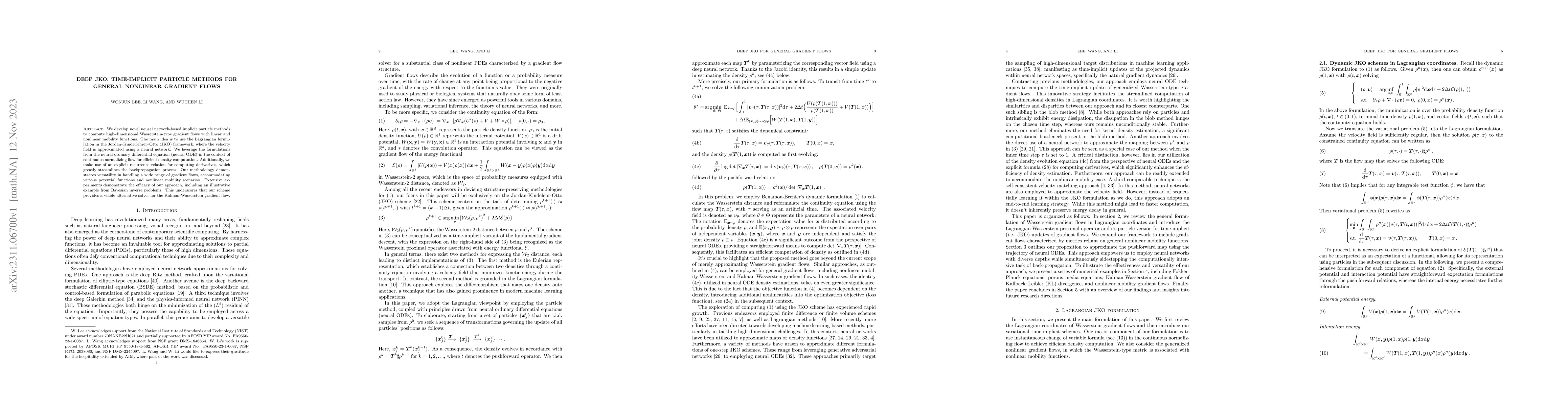 Thumbnail for Deep JKO: time-implicit particle methods for general nonlinear gradient
  flows