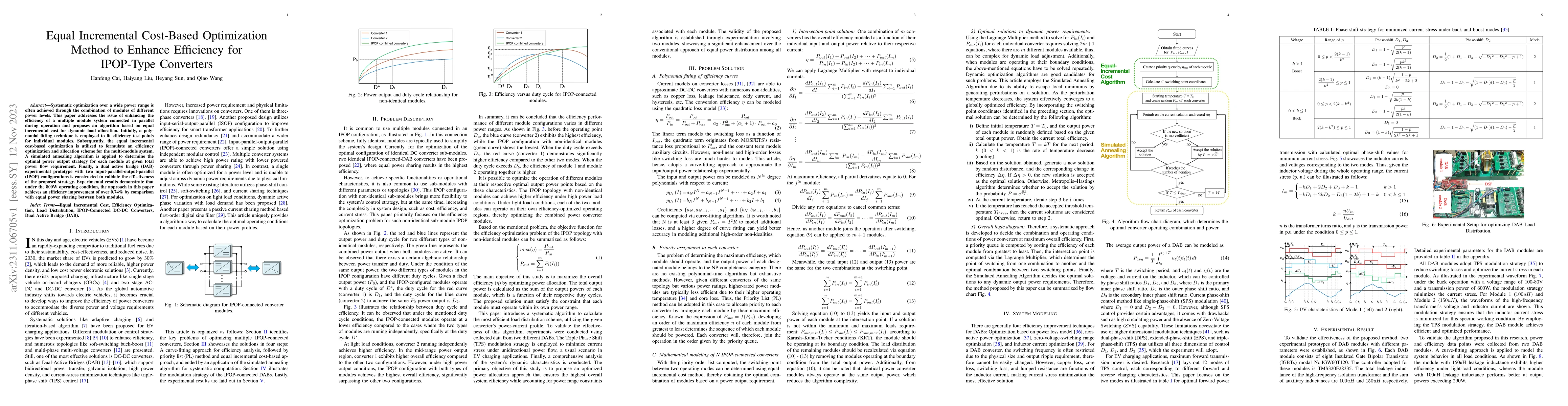 Thumbnail for Equal Incremental Cost-Based Optimization Method to Enhance Efficiency
  for IPOP-Type Converters