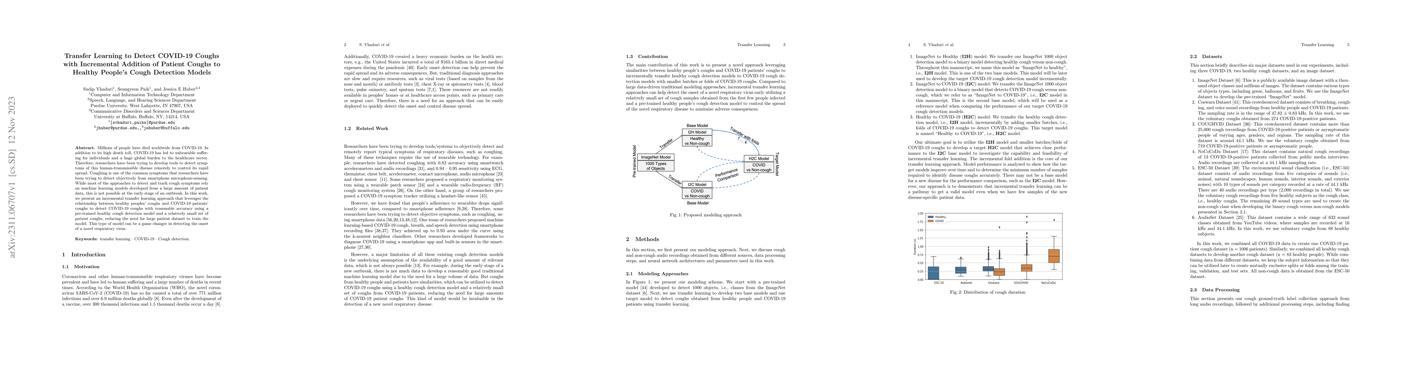 Thumbnail for Transfer Learning to Detect COVID-19 Coughs with Incremental Addition of
  Patient Coughs to Healthy People's Cough Detection Models