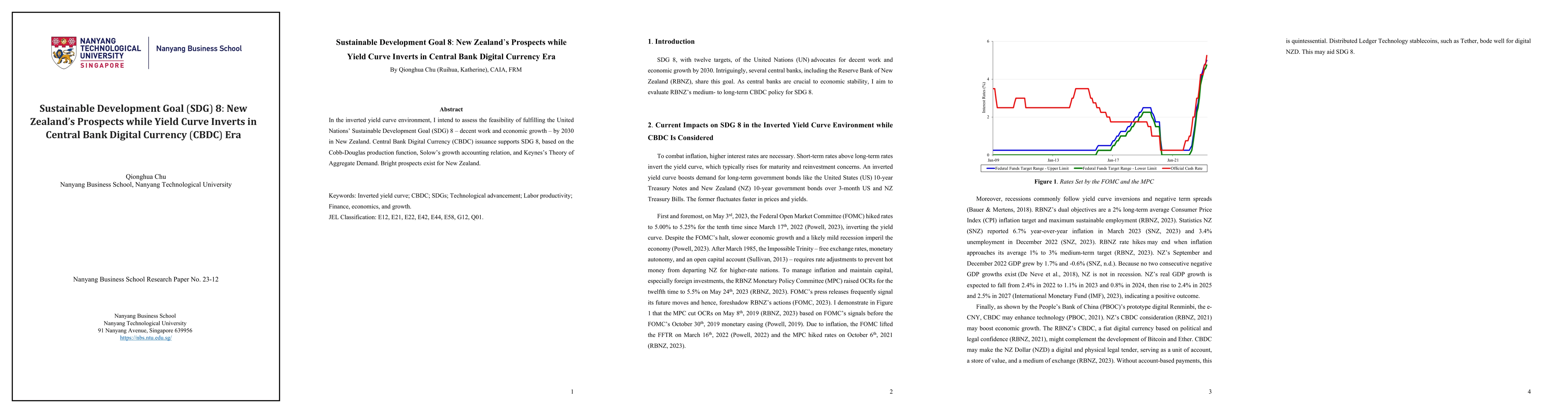 Thumbnail for Sustainable Development Goal (SDG) 8: New Zealand Prospects while Yield
  Curve Inverts in Central Bank Digital Currency (CBDC) Era