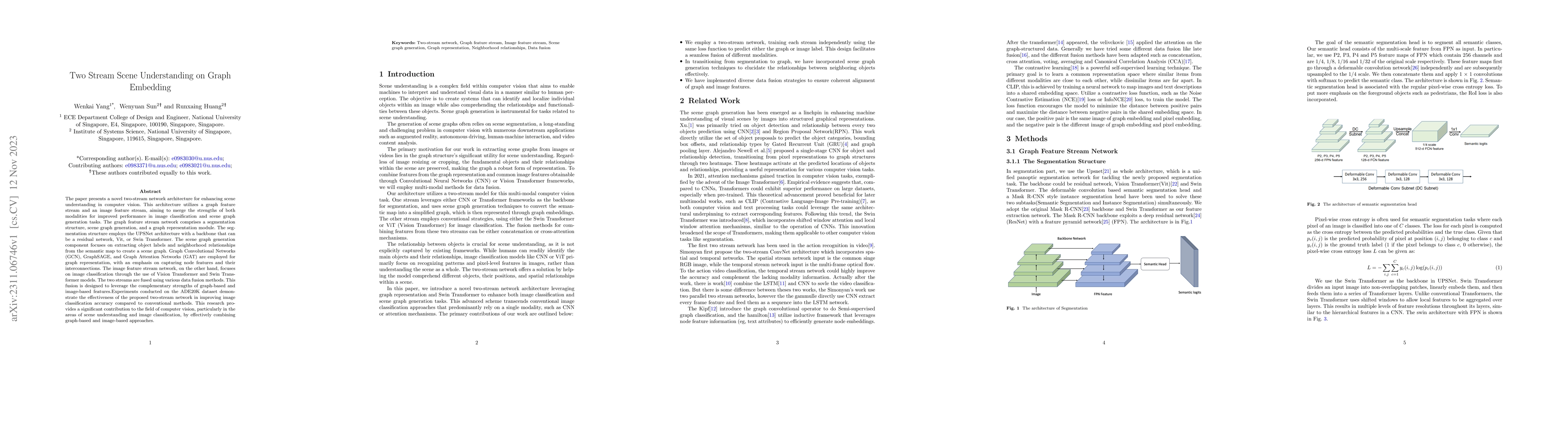 Thumbnail for Two Stream Scene Understanding on Graph Embedding
