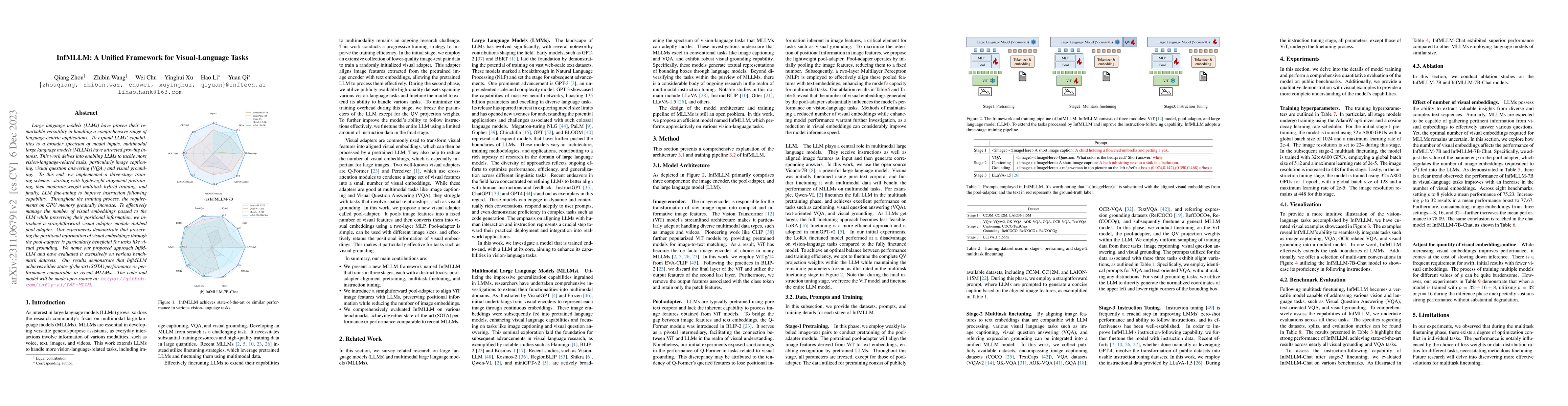 Thumbnail for InfMLLM: A Unified Framework for Visual-Language Tasks