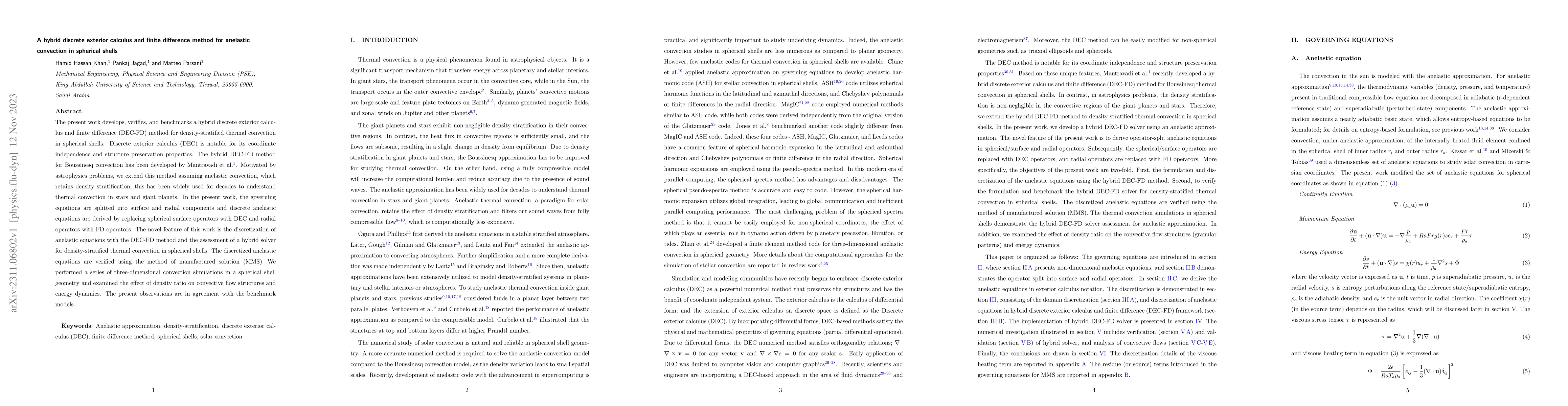 Thumbnail for A hybrid discrete exterior calculus and finite difference method for
  anelastic convection in spherical shells