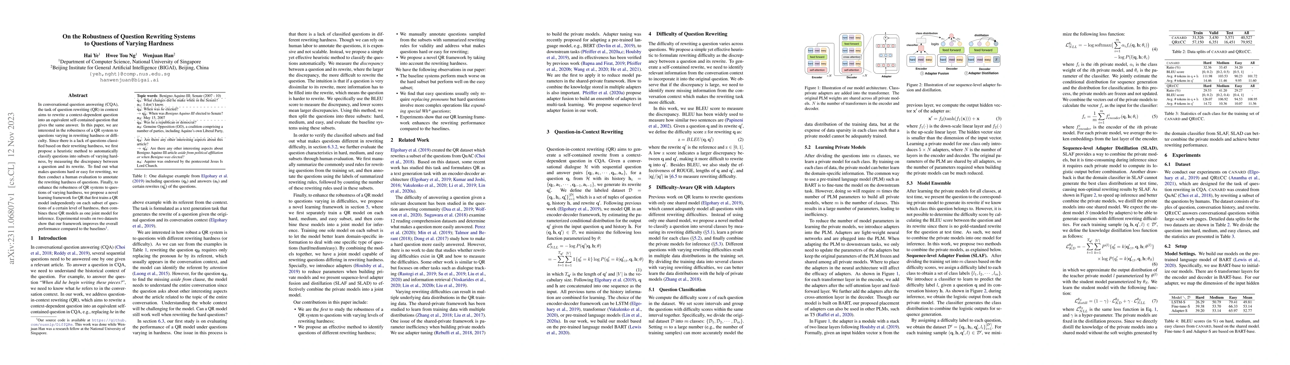 Thumbnail for On the Robustness of Question Rewriting Systems to Questions of Varying
  Hardness