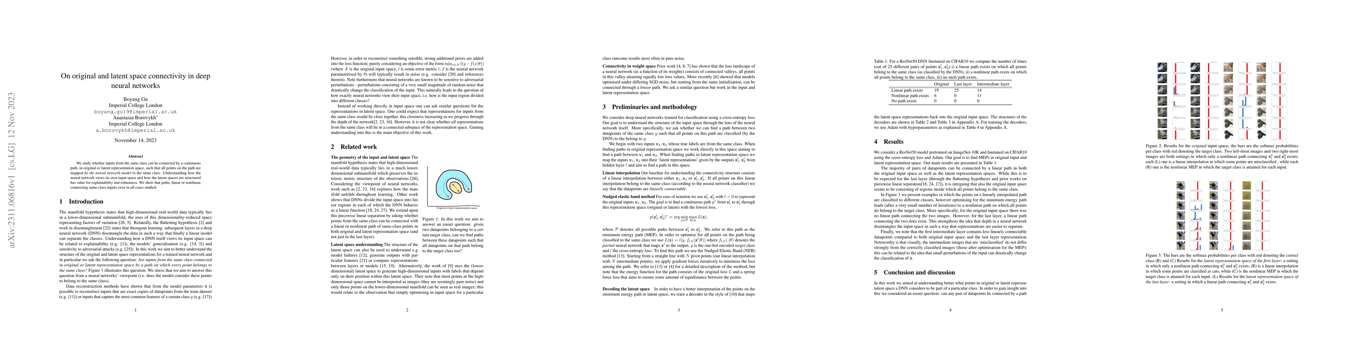 Thumbnail for On original and latent space connectivity in deep neural networks