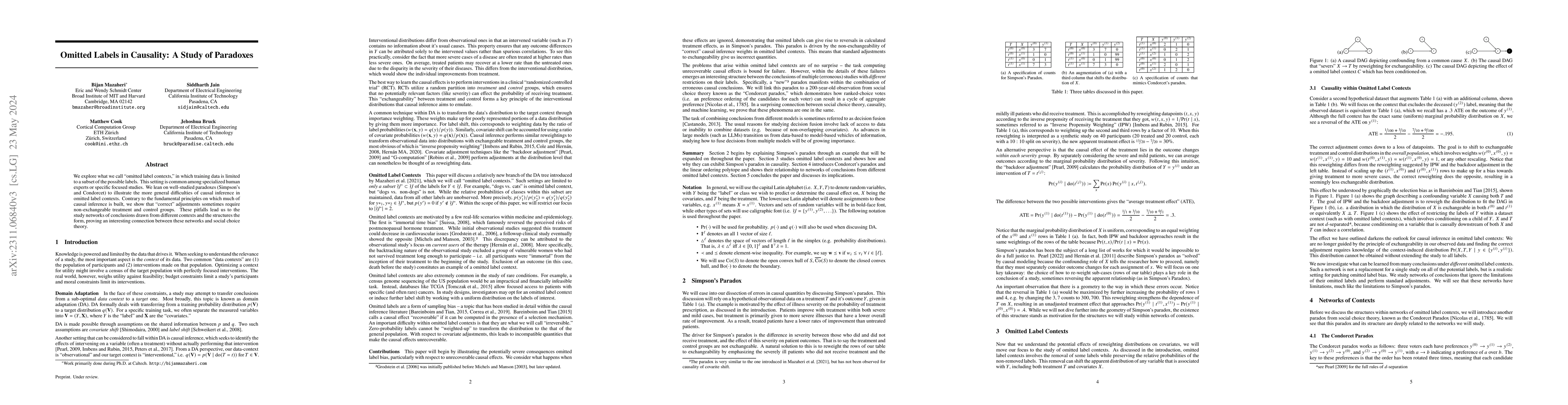 Thumbnail for Omitted Labels in Causality: A Study of Paradoxes