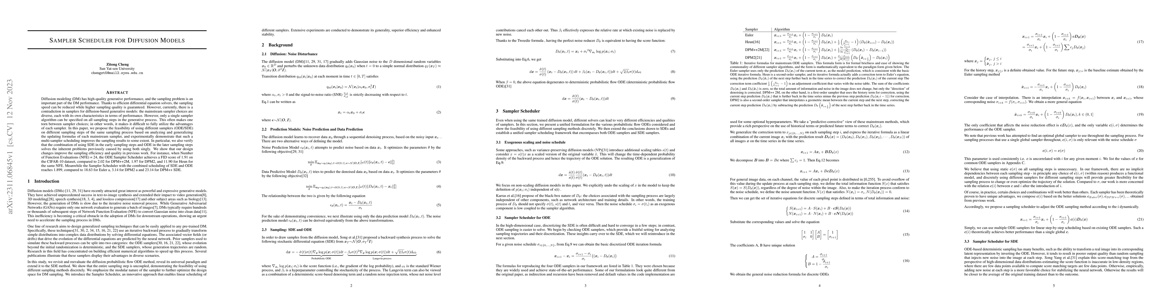 Thumbnail for Sampler Scheduler for Diffusion Models