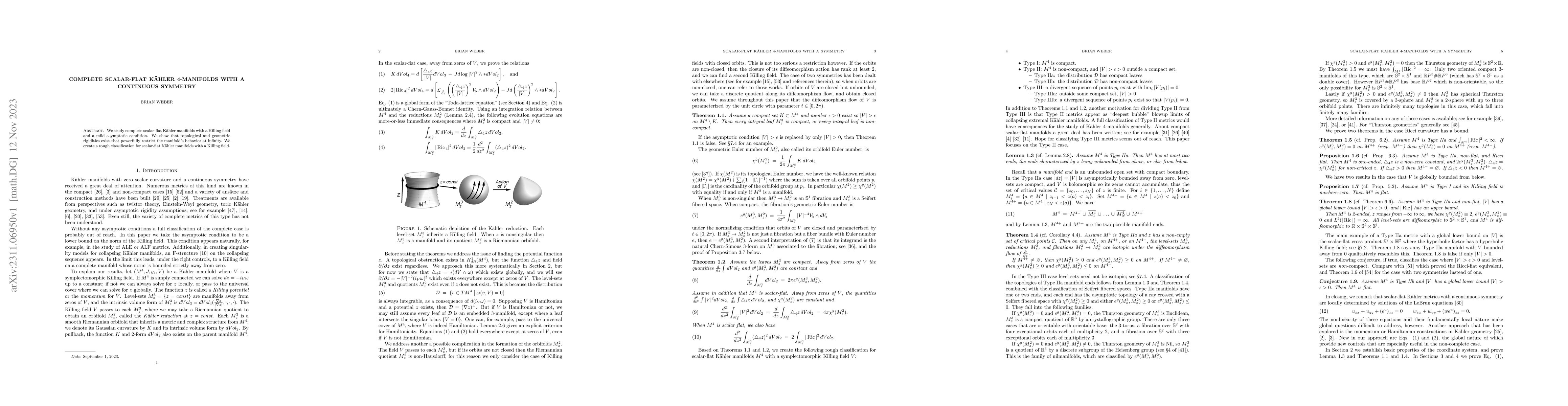 Thumbnail for Complete scalar-flat Kahler 4-manifolds with a continuous symmetry