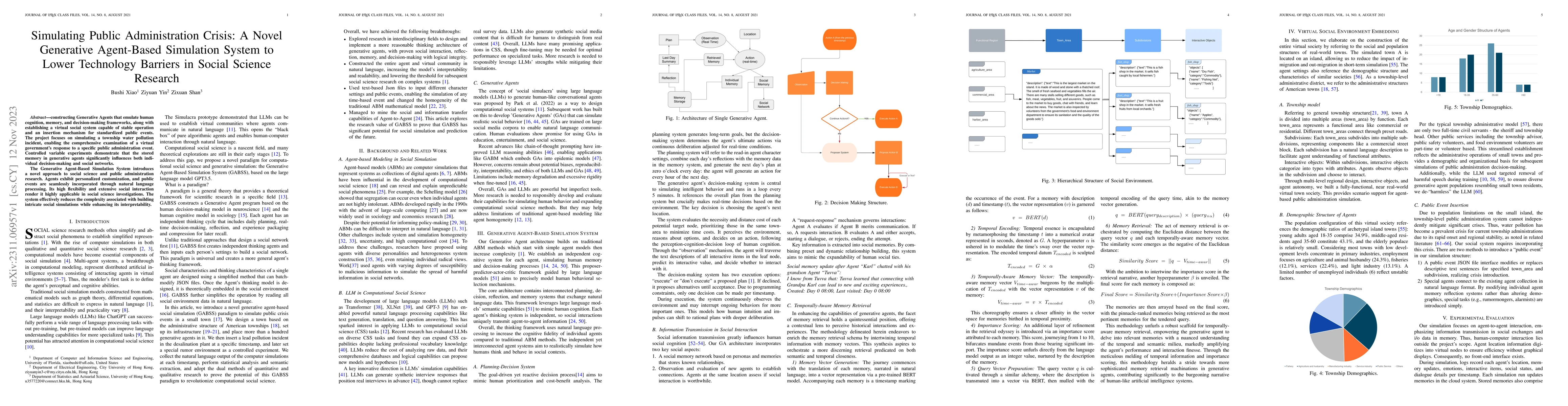Thumbnail for Simulating Public Administration Crisis: A Novel Generative Agent-Based
  Simulation System to Lower Technology Barriers in Social Science Research
