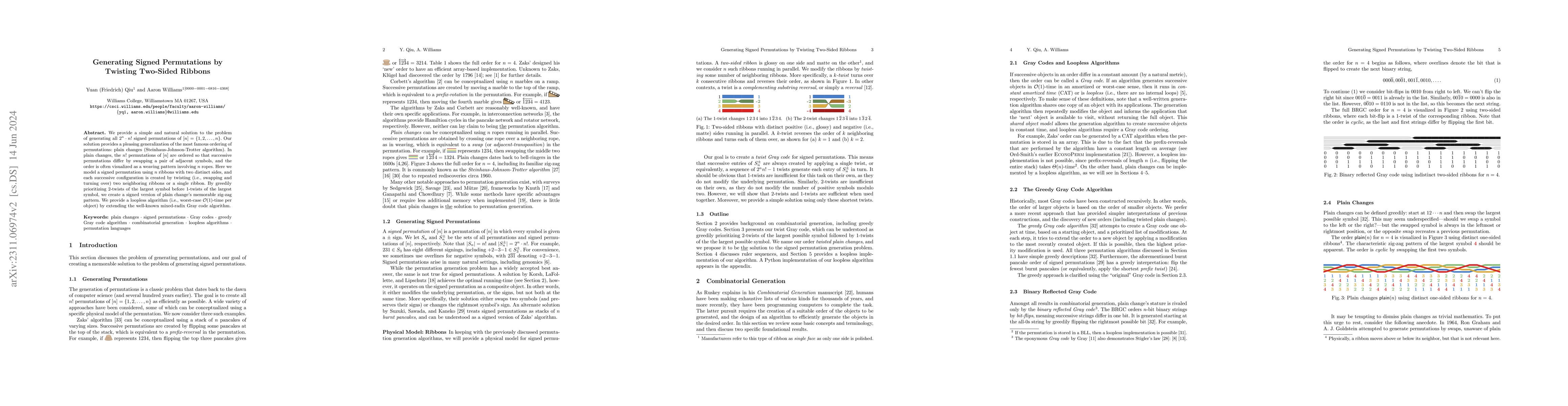 Thumbnail for Generating Signed Permutations by Twisting Two-Sided Ribbons
