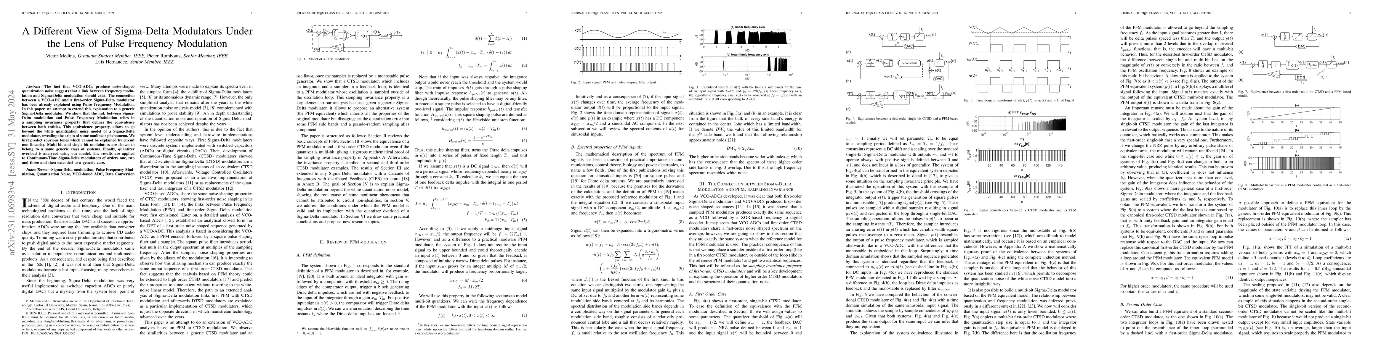 Thumbnail for A Different View of Sigma-Delta Modulators Under the Lens of Pulse
  Frequency Modulation