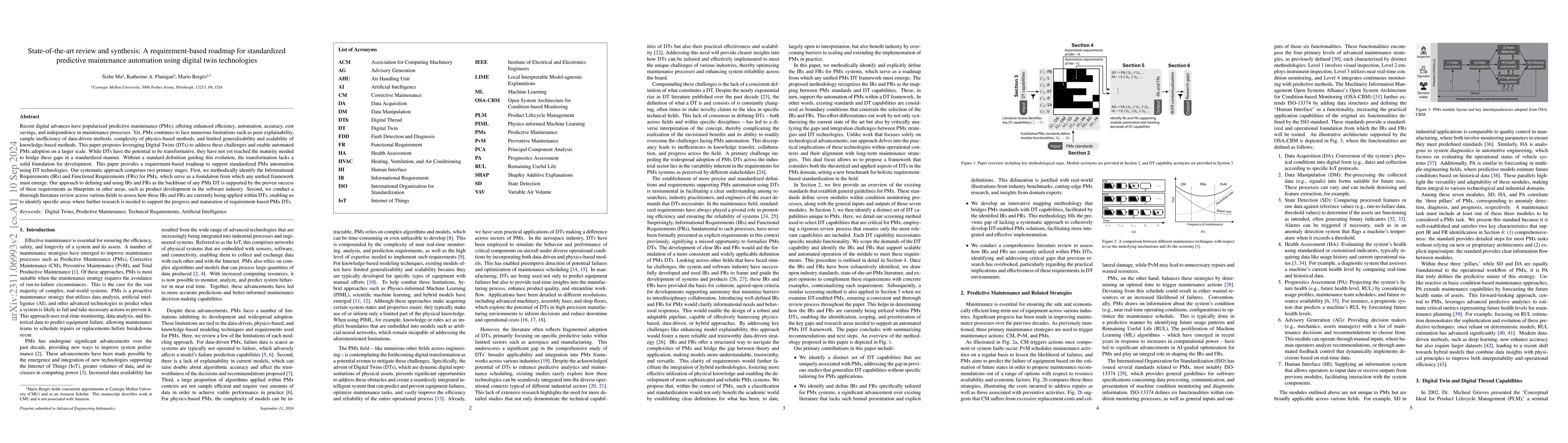 Thumbnail for State-of-the-Art Review and Synthesis: A Requirement-based Roadmap for
  Standardized Predictive Maintenance Automation Using Digital Twin
  Technologies