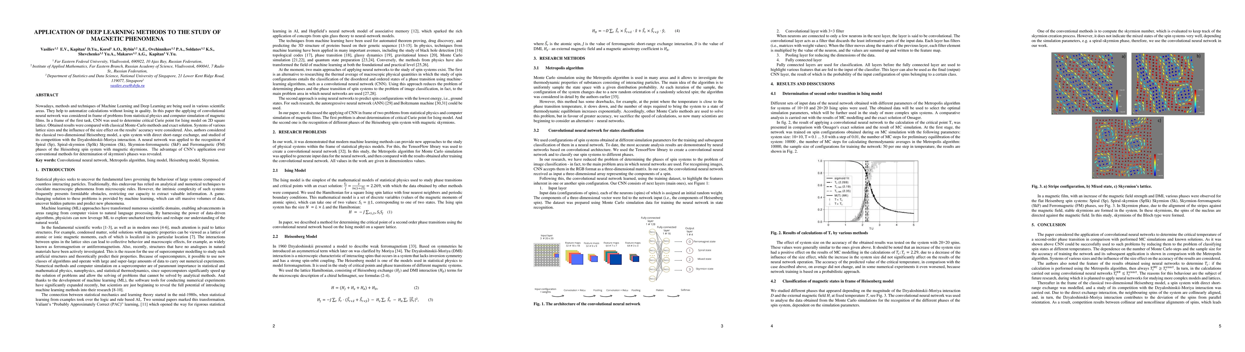 Thumbnail for Application of deep learning methods to the study of magnetic phenomena