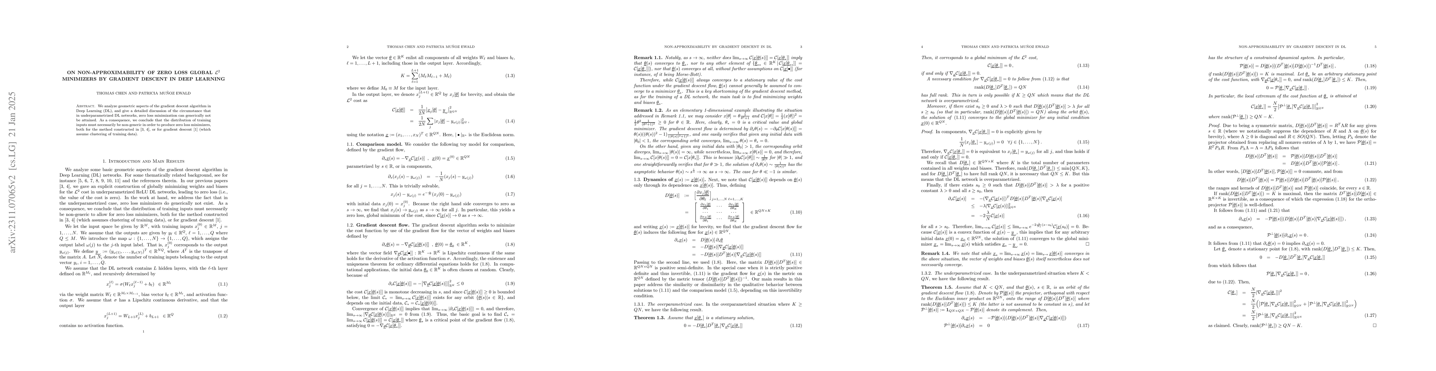 Thumbnail for Non-approximability of constructive global $\mathcal{L}^2$ minimizers by
  gradient descent in Deep Learning
