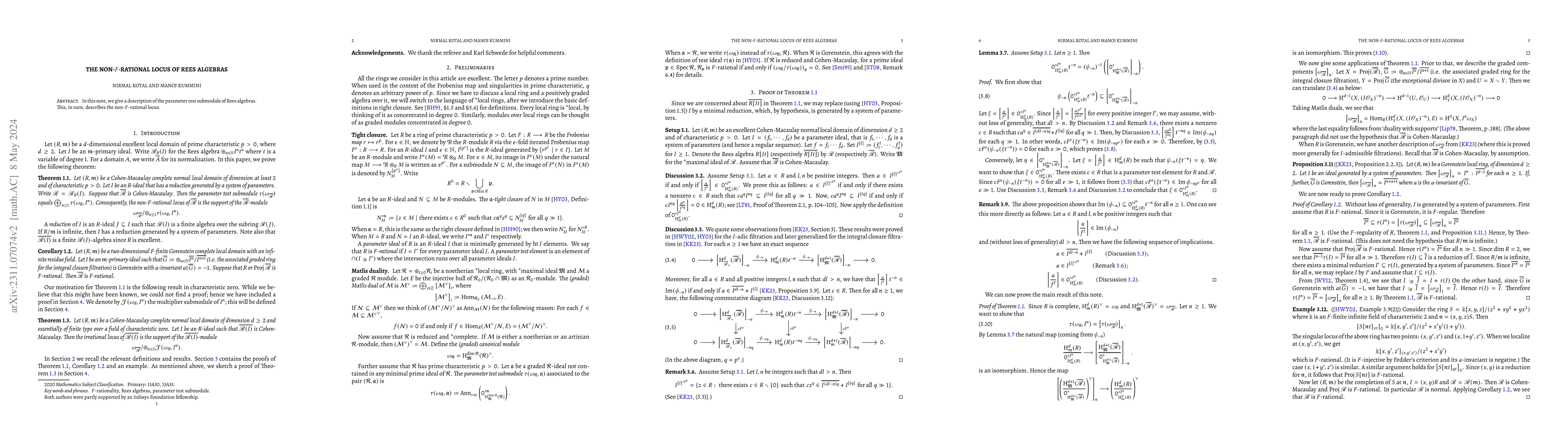 Thumbnail for The non-$F$-rational locus of Rees algebras