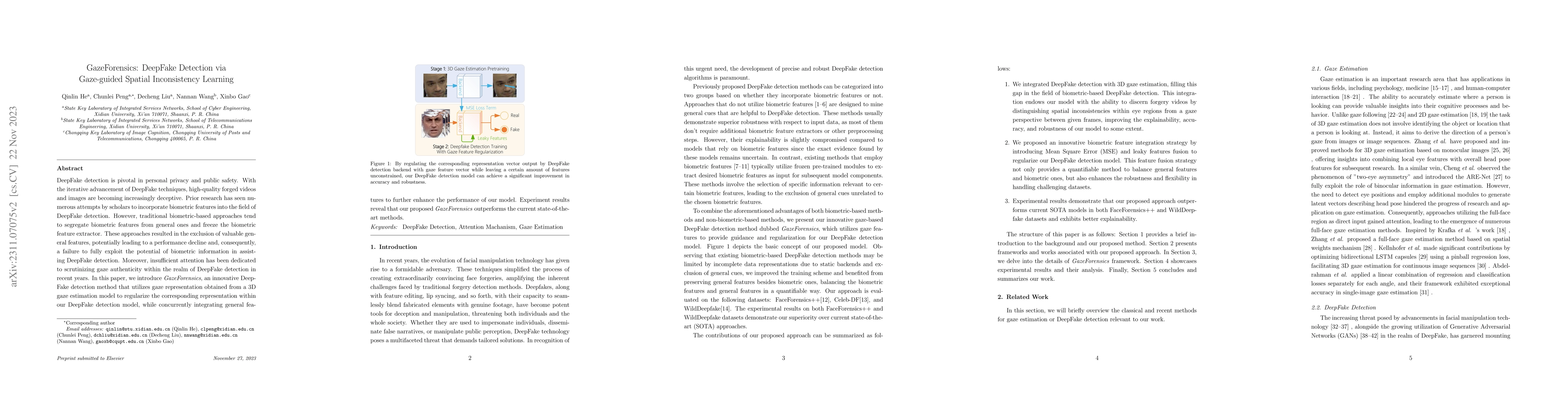 Thumbnail for GazeForensics: DeepFake Detection via Gaze-guided Spatial Inconsistency
  Learning