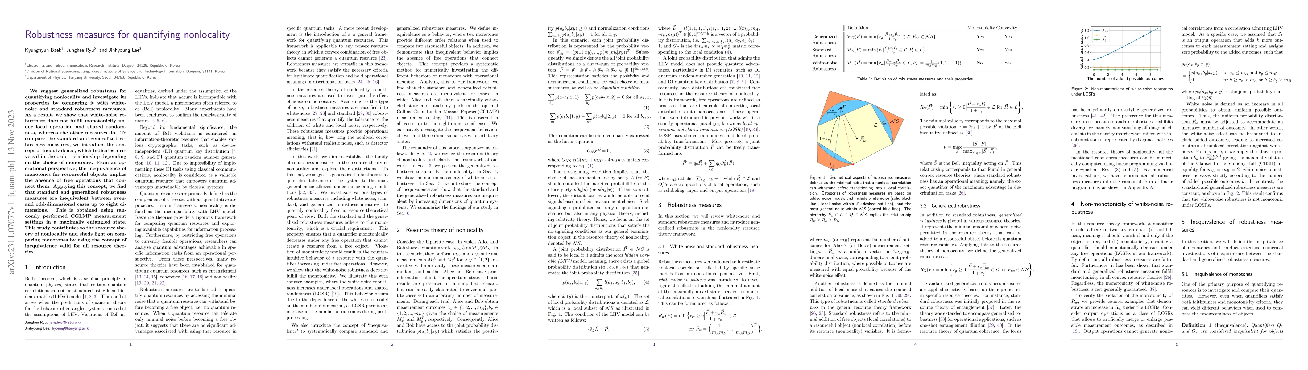 Thumbnail for Robustness measures for quantifying nonlocality
