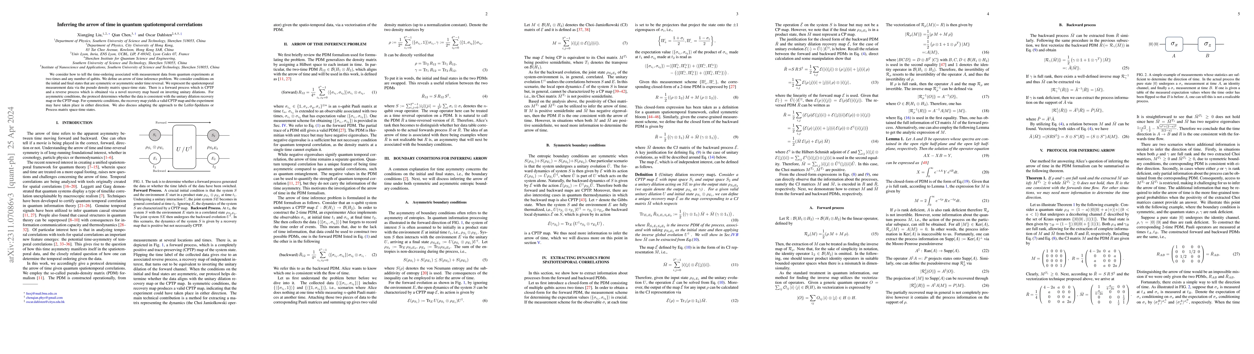 Thumbnail for Inferring the arrow of time in quantum spatiotemporal correlations