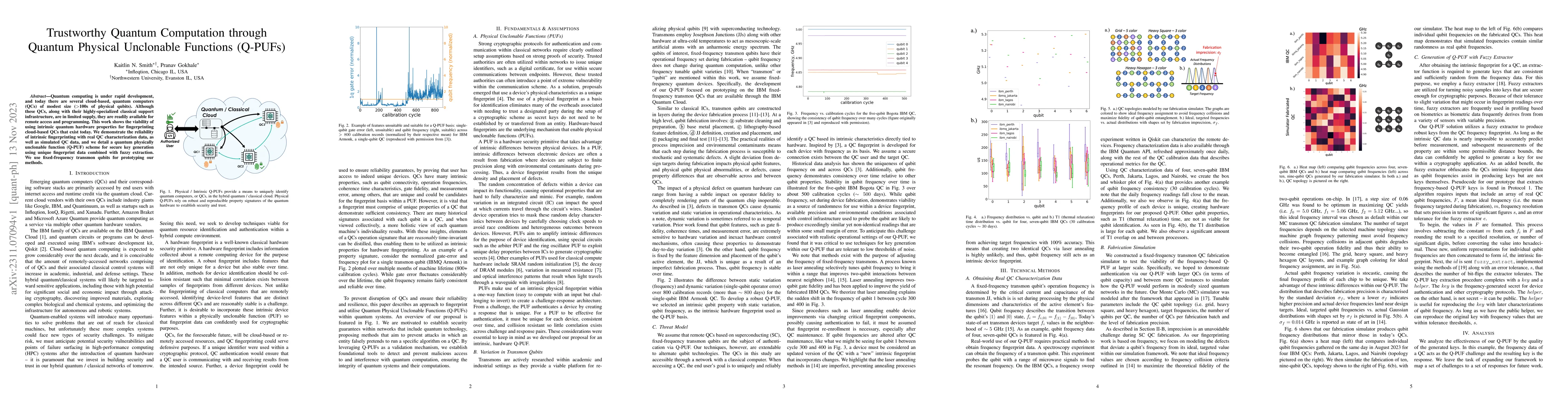 Thumbnail for Trustworthy Quantum Computation through Quantum Physical Unclonable
  Functions