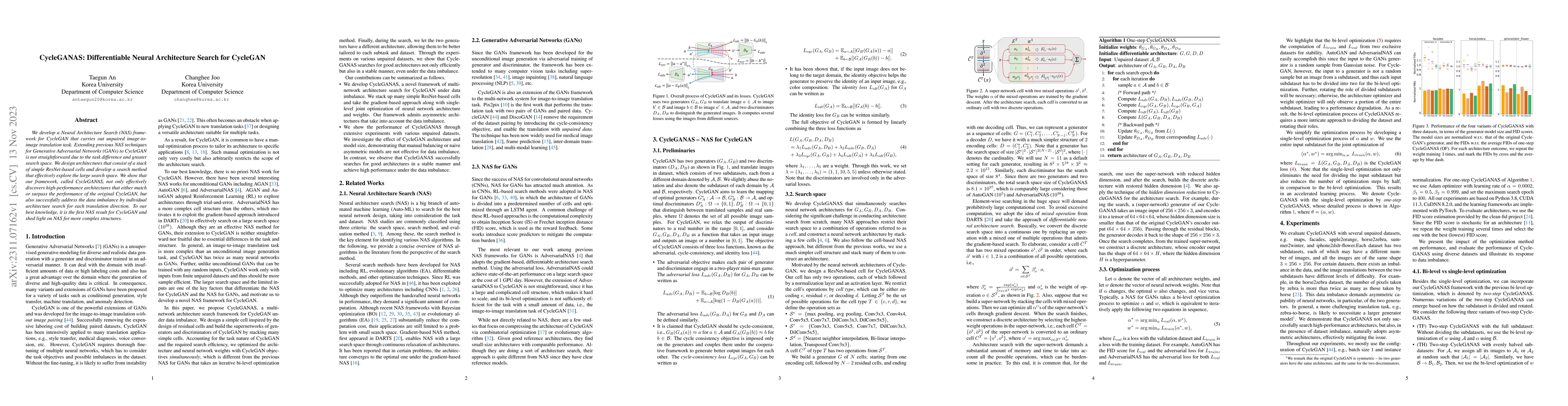 Thumbnail for CycleGANAS: Differentiable Neural Architecture Search for CycleGAN