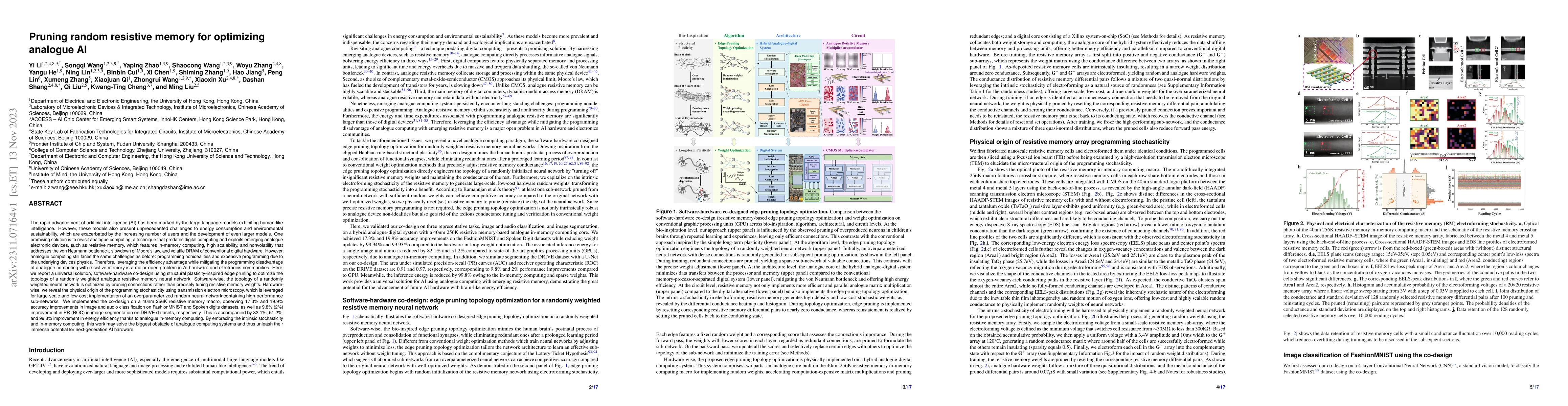 Thumbnail for Pruning random resistive memory for optimizing analogue AI