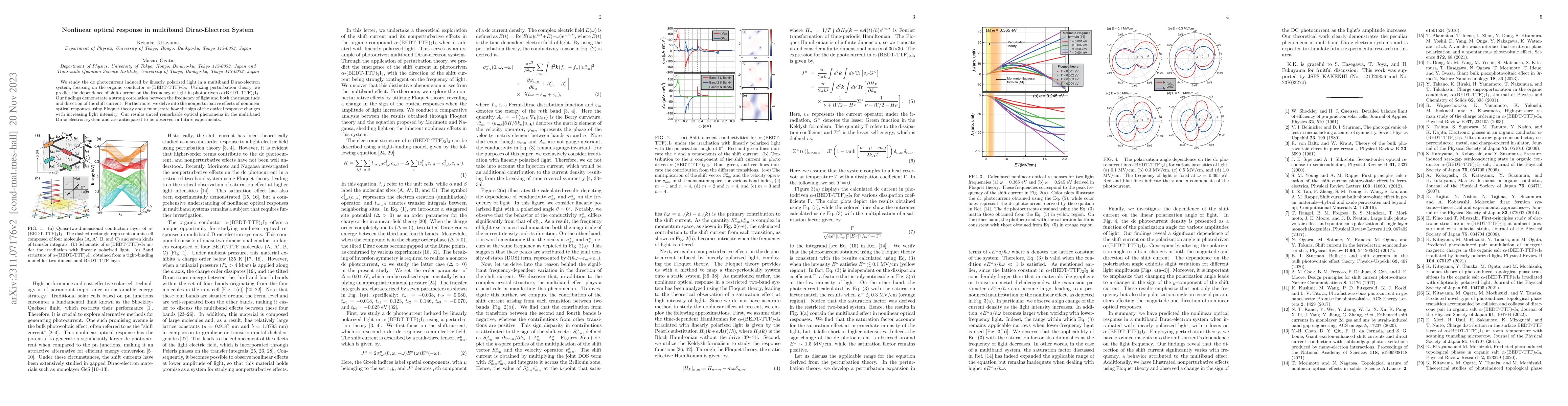 Thumbnail for Nonlinear optical response in multiband Dirac-Electron System
