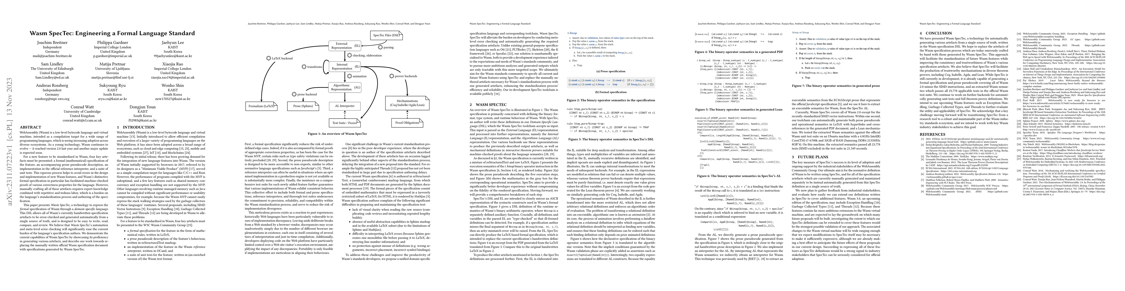 Thumbnail for Wasm SpecTec: Engineering a Formal Language Standard