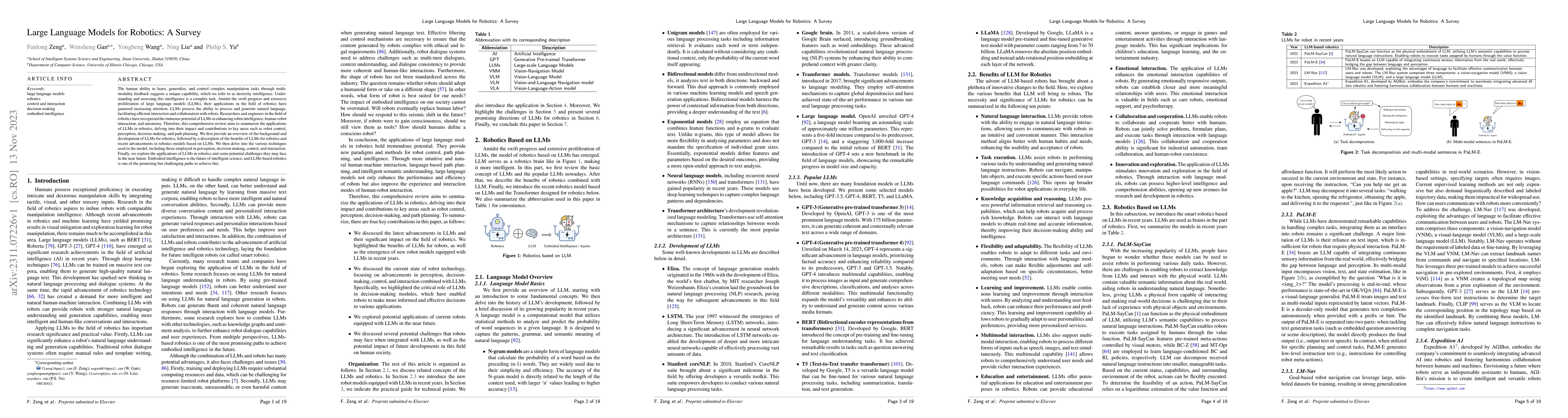 Thumbnail for Large Language Models for Robotics: A Survey