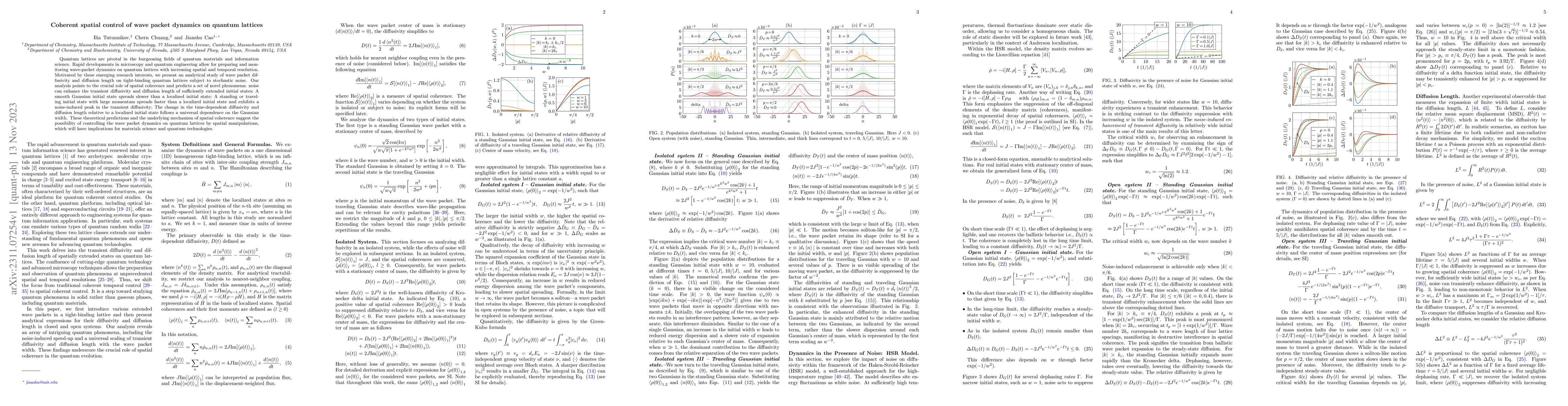 Thumbnail for Coherent spatial control of wave packet dynamics on quantum lattices