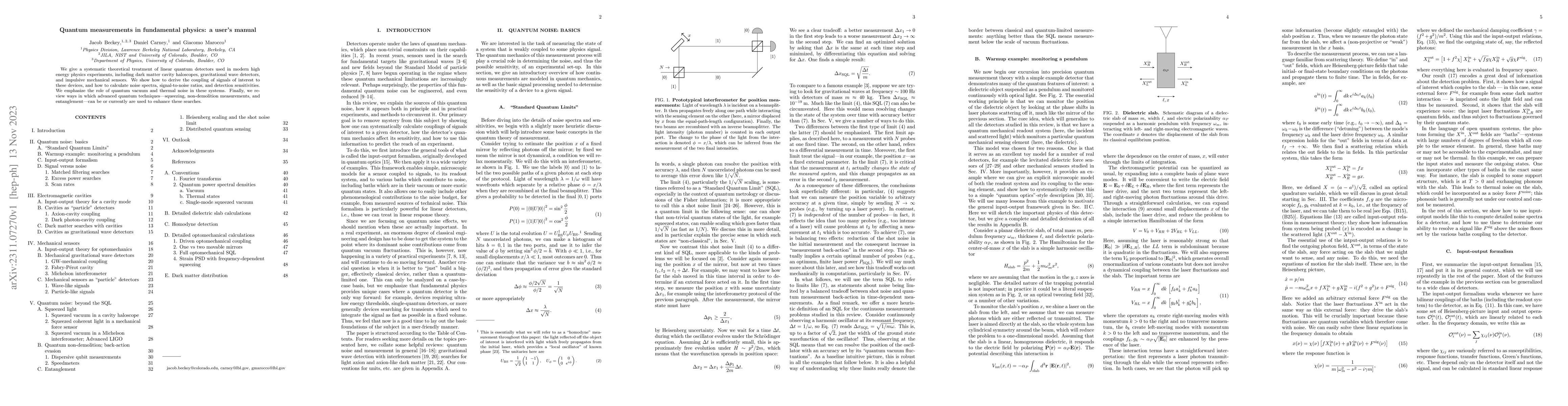 Thumbnail for Quantum measurements in fundamental physics: a user's manual