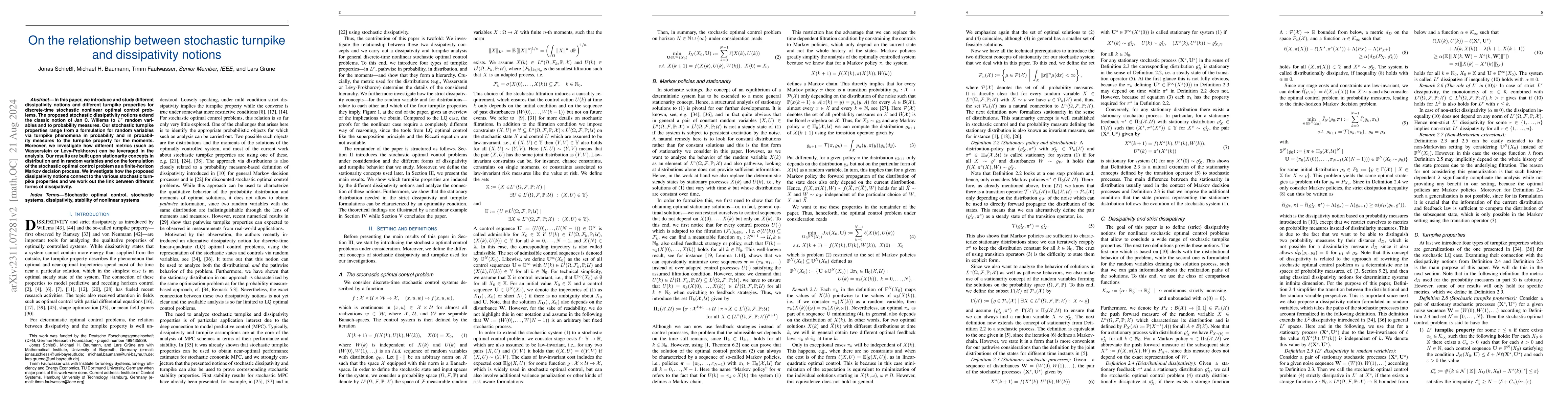 Thumbnail for On the relationship between stochastic turnpike and dissipativity
  notions