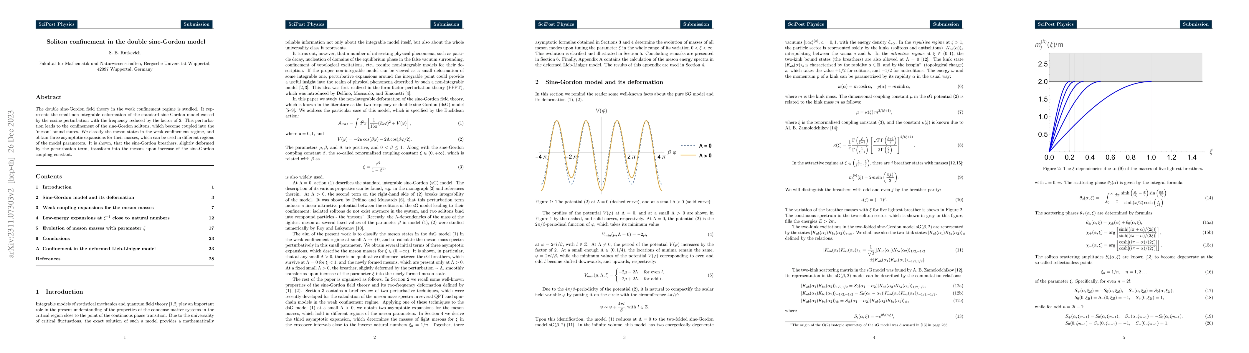 Thumbnail for Soliton confinement in the double sine-Gordon model