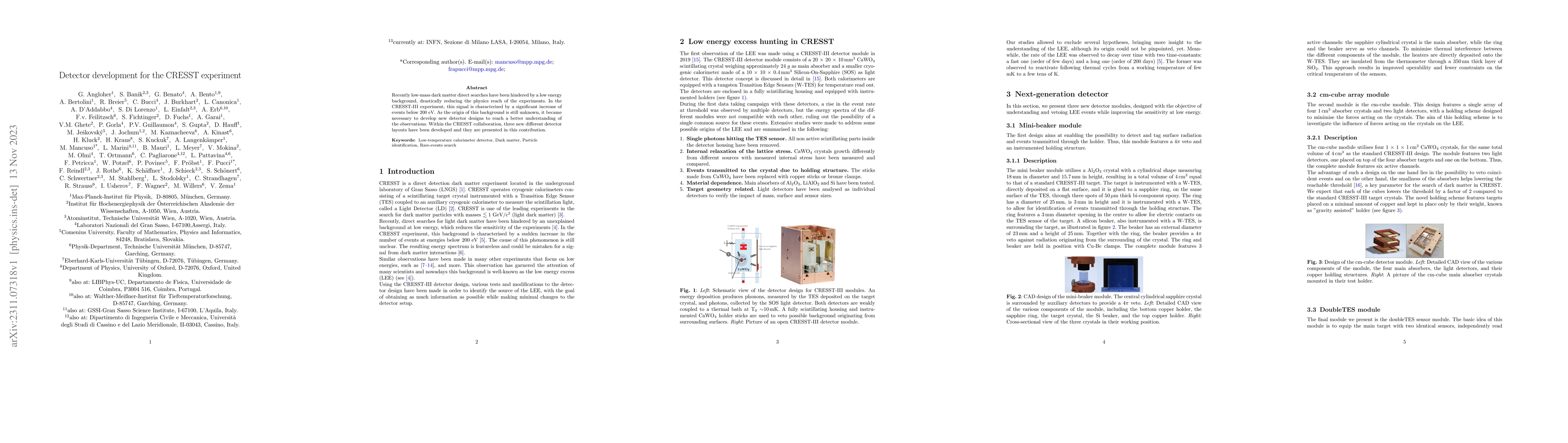 Thumbnail for Detector development for the CRESST experiment