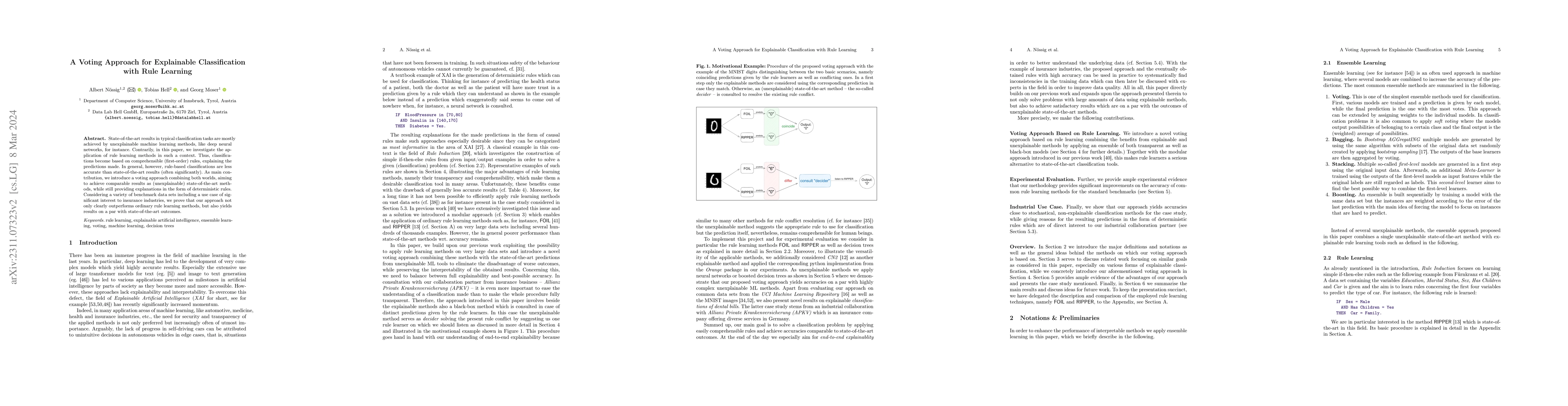 Thumbnail for A Voting Approach for Explainable Classification with Rule Learning