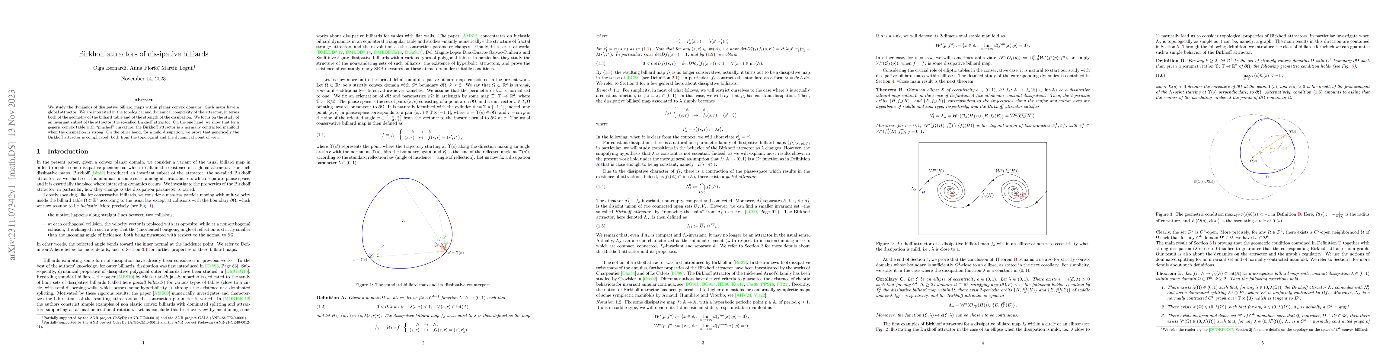 Thumbnail for Birkhoff attractors of dissipative billiards