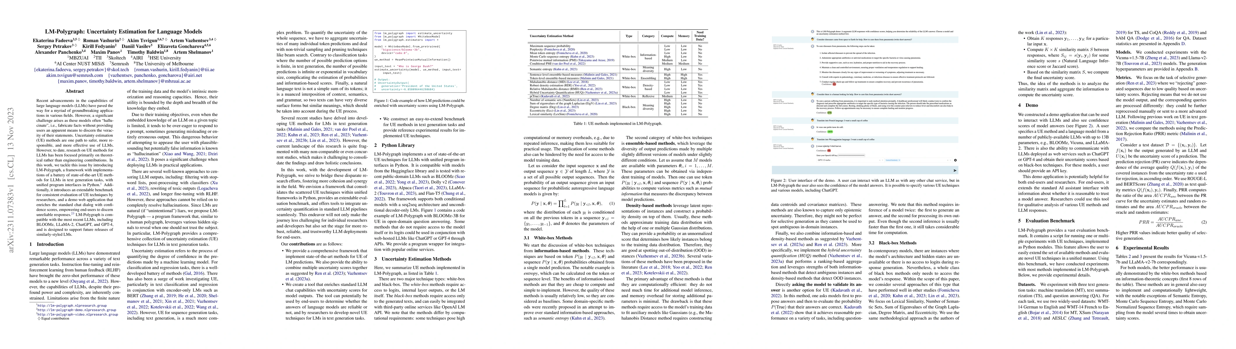Thumbnail for LM-Polygraph: Uncertainty Estimation for Language Models