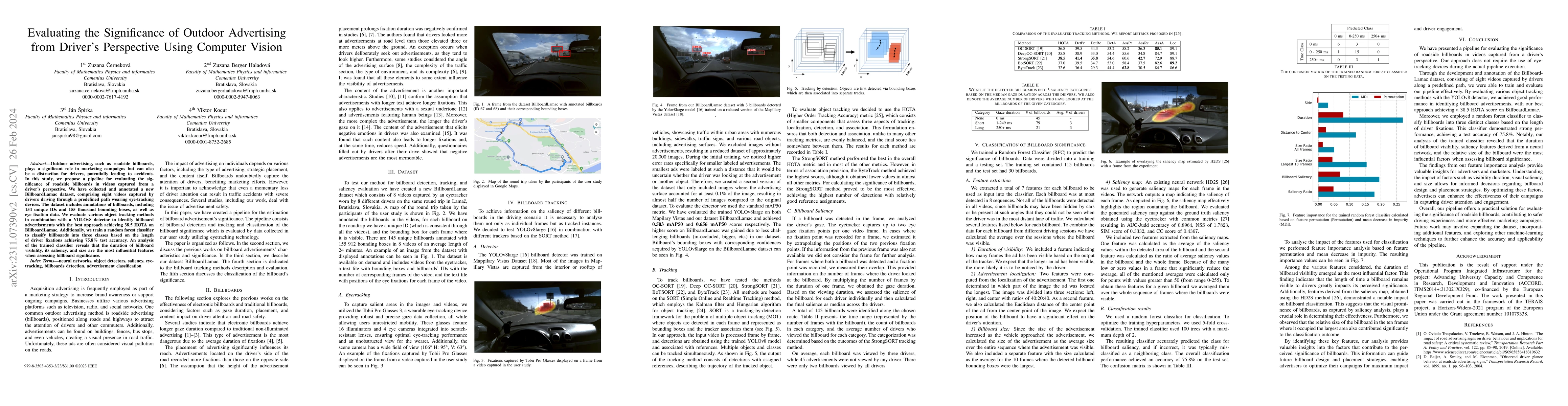 Thumbnail for Evaluating the Significance of Outdoor Advertising from Driver's
  Perspective Using Computer Vision
