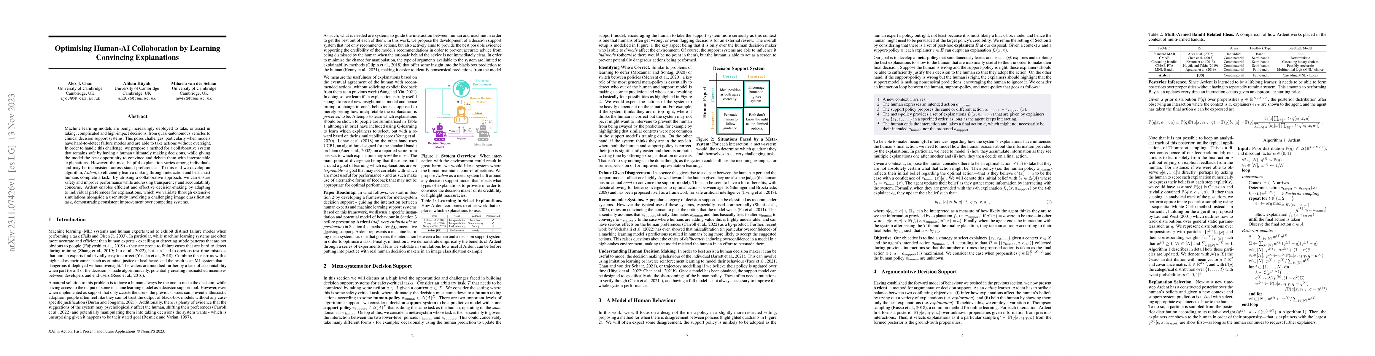 Thumbnail for Optimising Human-AI Collaboration by Learning Convincing Explanations